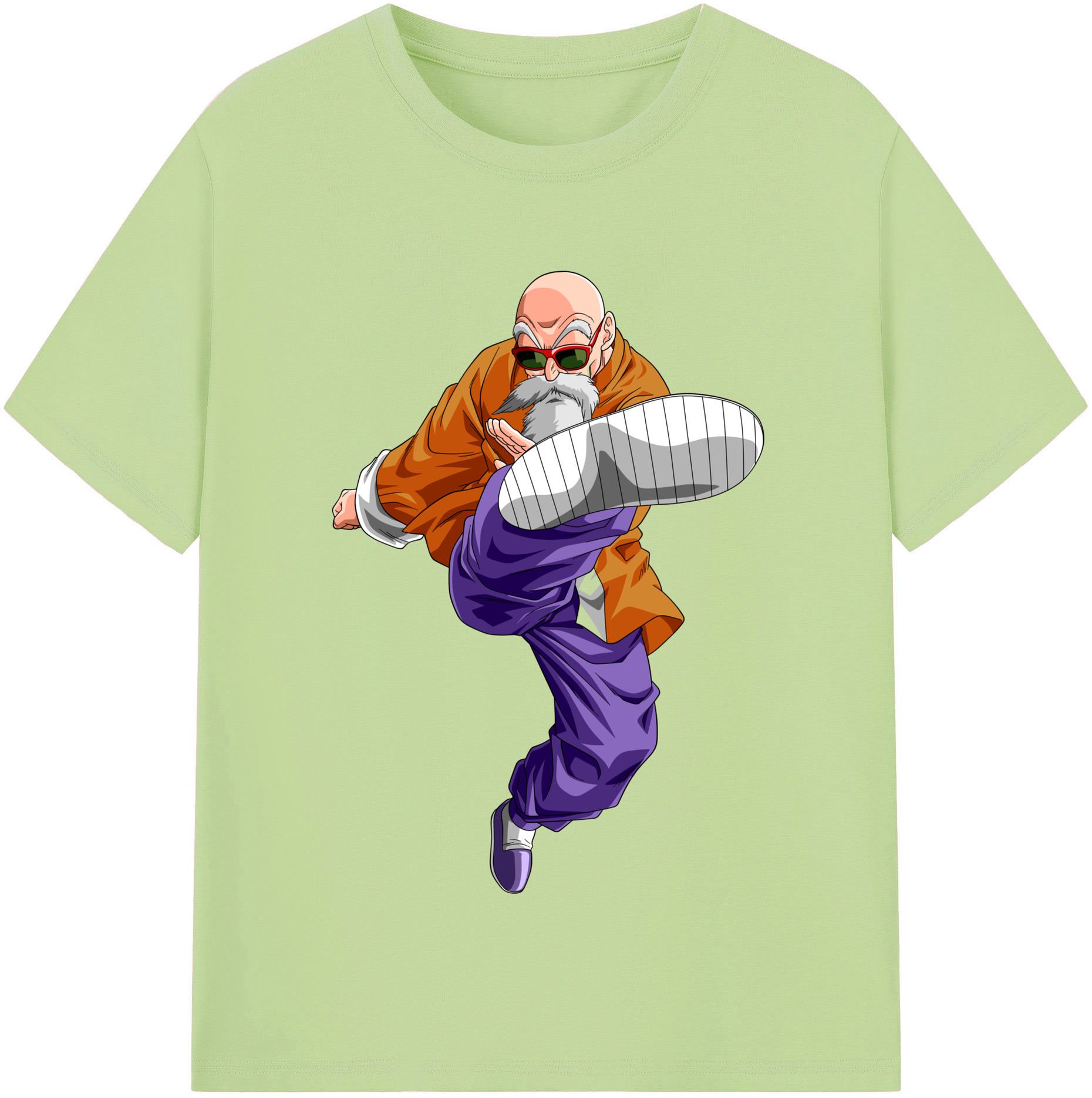（画像用） ドラゴンボール 亀仙人（かめせんにん） DRAGON BALL Master Roshi Kame Sennin 綿100％半袖Tシャツ（フロントプリント）